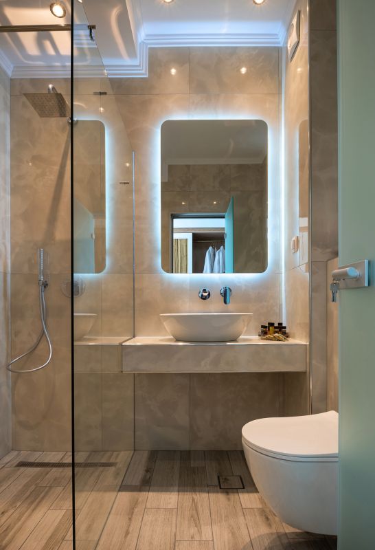 Smart mirror with integrated lighting